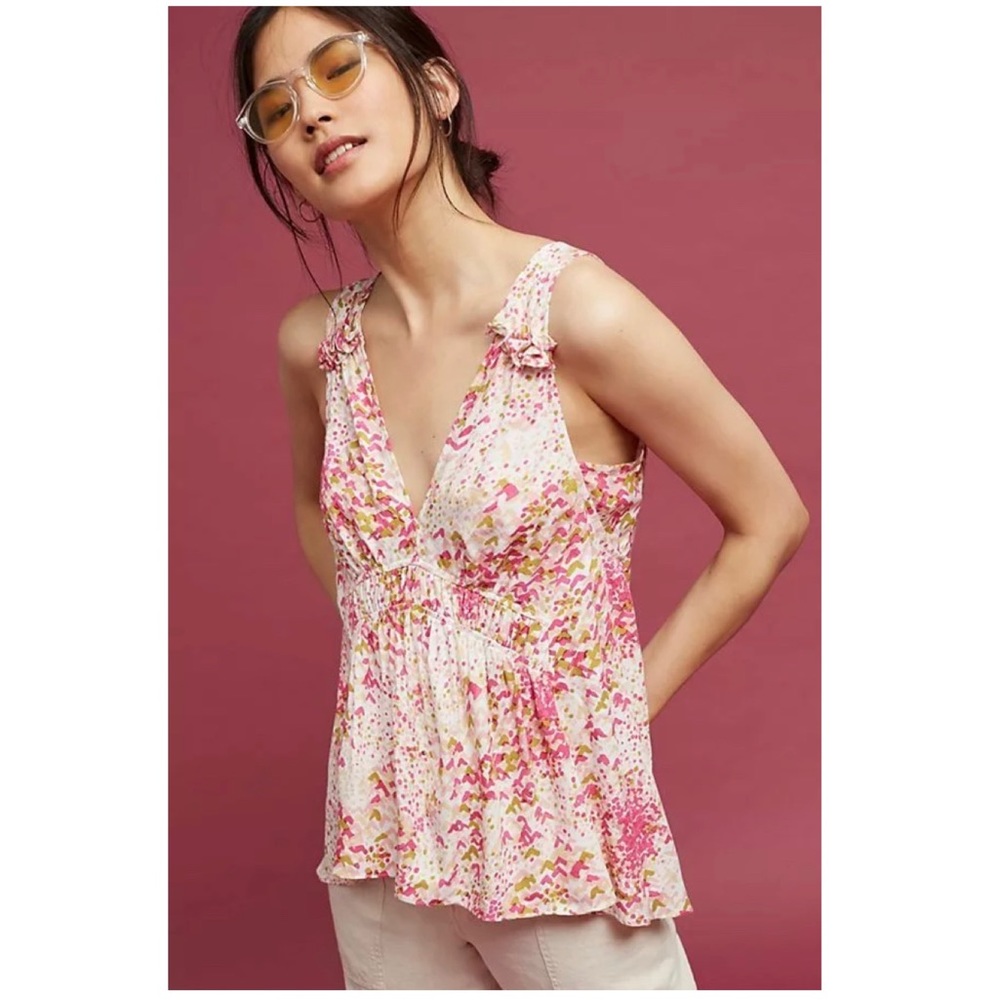 Anthropologie Maeve Bretta V-neck Tank